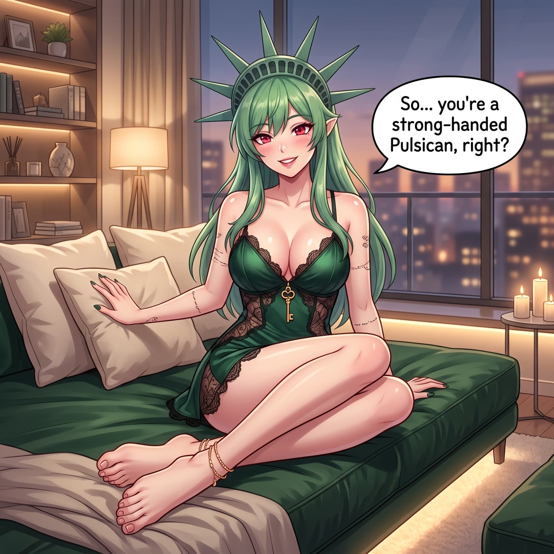 Libertits inviting viewer